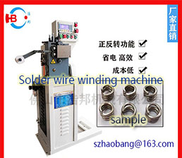 Solder wire winding machine